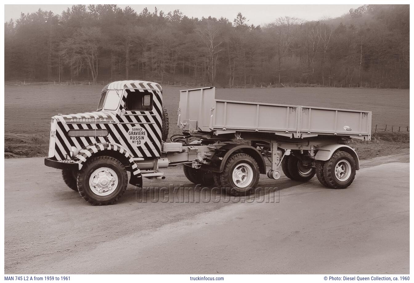 MAN 745 L2 A from 1959 to 1961 Photo ca. 1960