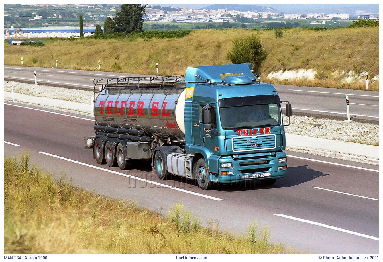 MAN TGA LX from 2000 Photo ca. 2001