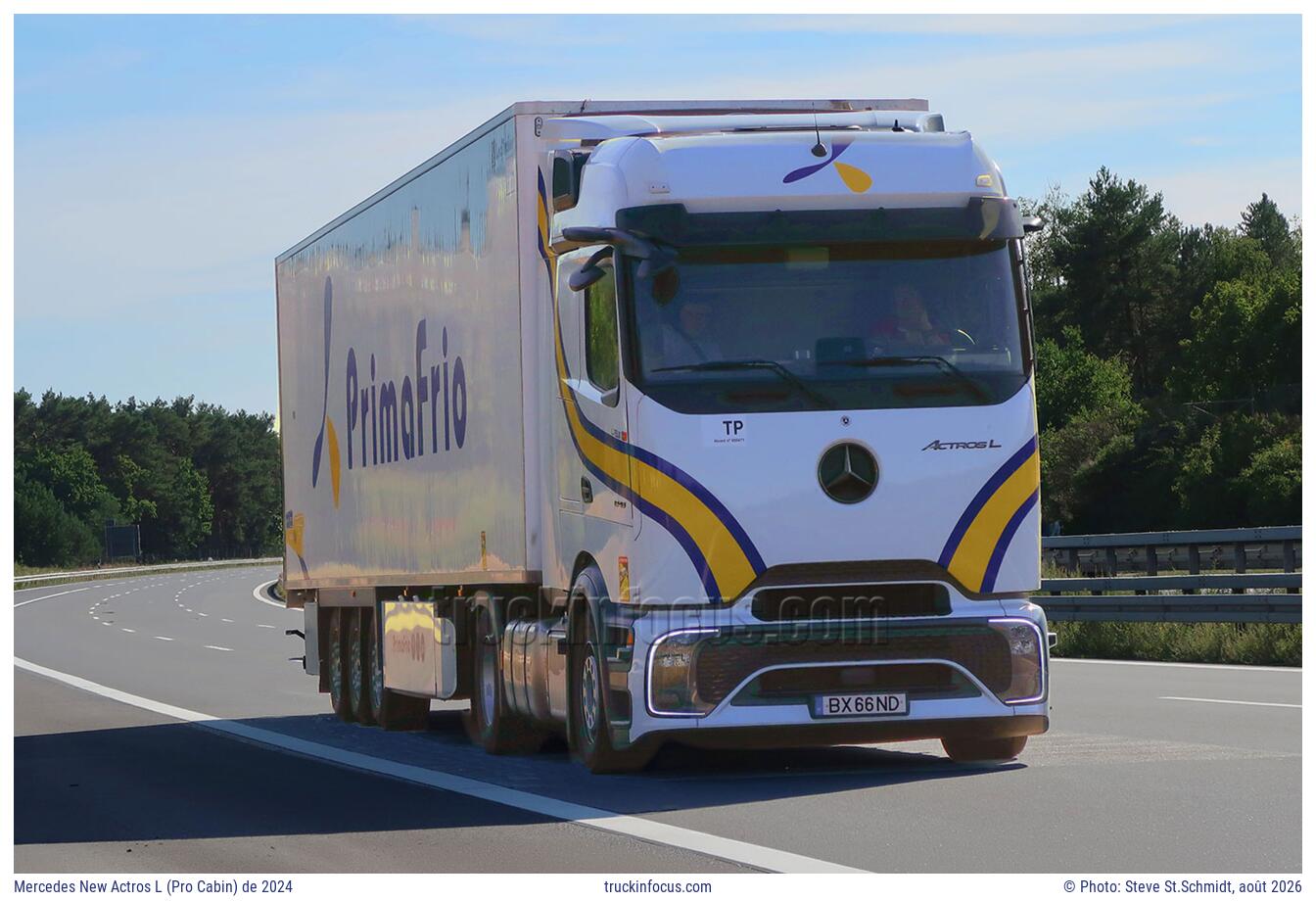 Mercedes New Actros L (Pro Cabin) de 2024 Photo août 2026