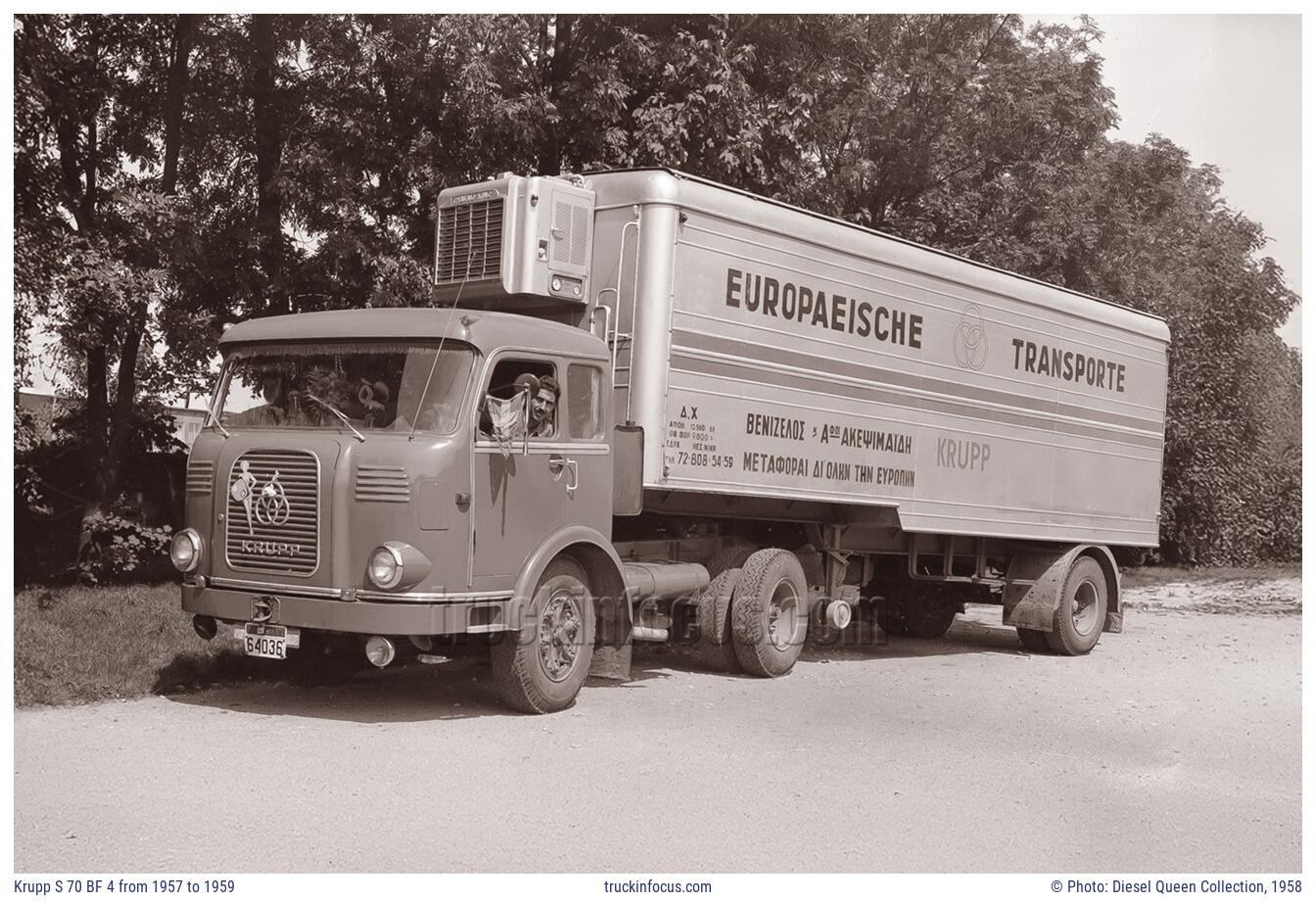 Krupp S 70 BF 4 from 1957 to 1959 Photo 1958