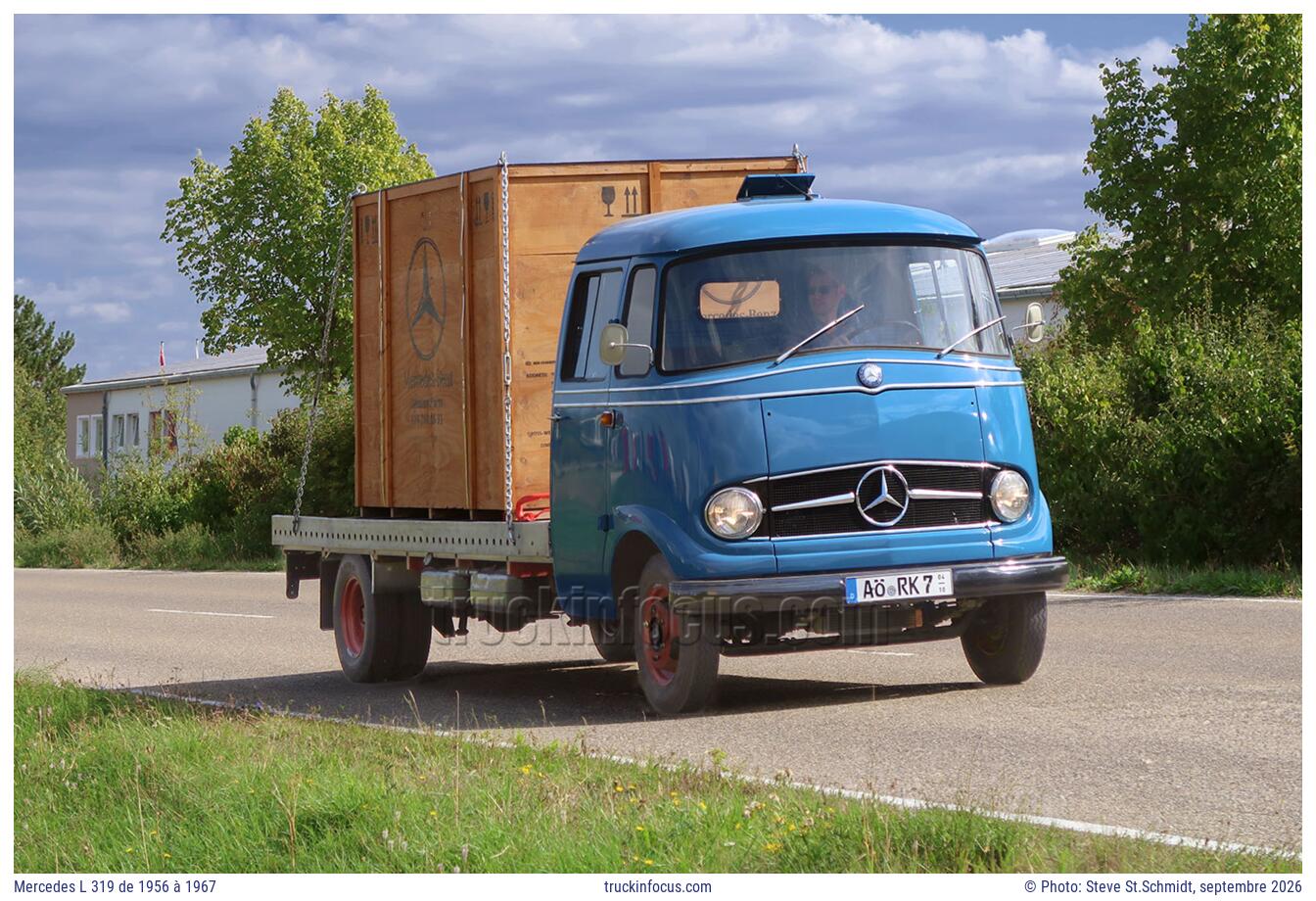 Mercedes L 319 de 1956 à 1967 Photo septembre 2026