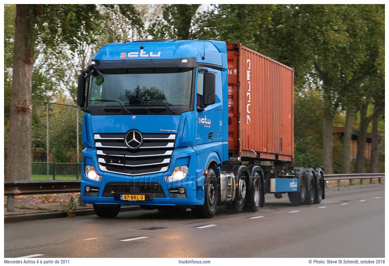 Mercedes Actros 4 à partir de 2011 Photo octobre 2018