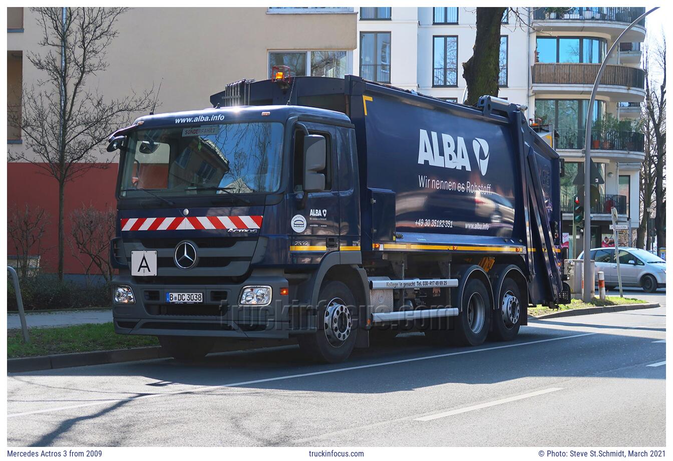 Mercedes Actros 3 from 2009 Photo March 2021