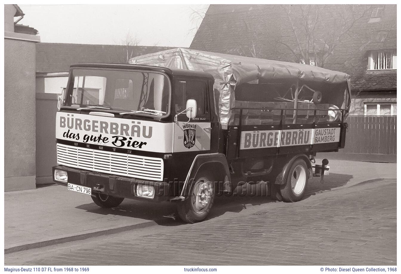 Magirus-Deutz 110 D7 FL from 1968 to 1969 Photo 1968