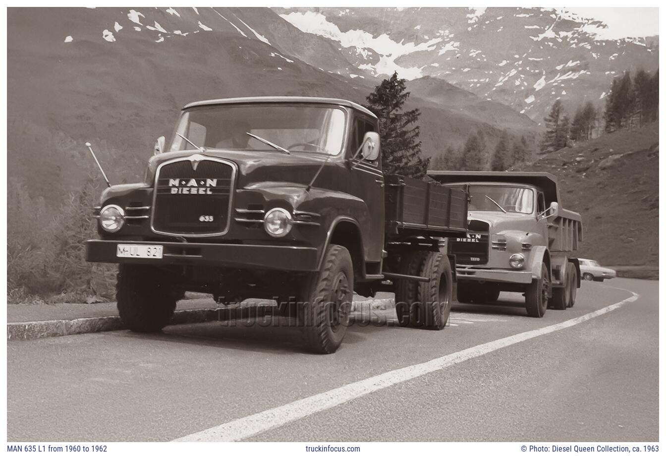 MAN 635 L1 from 1960 to 1962 Photo ca. 1963