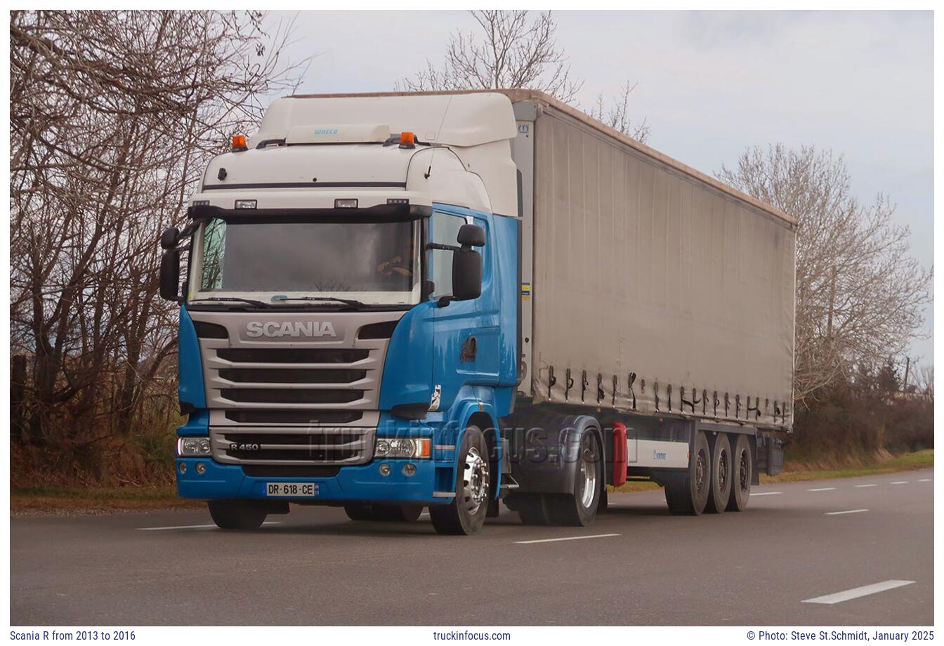 Scania R from 2013 to 2016 Photo January 2025
