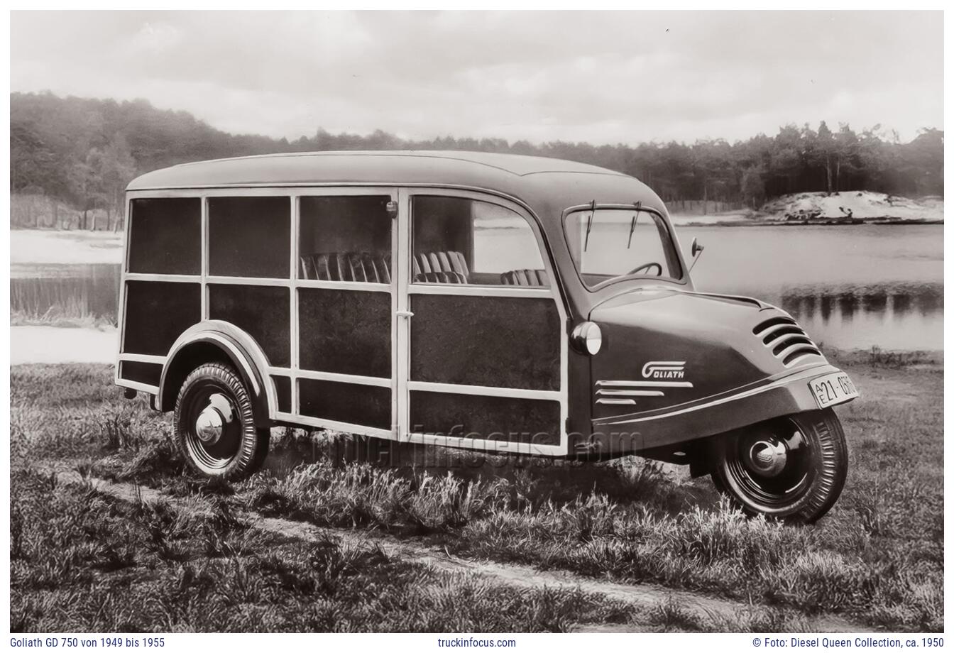 Goliath GD 750 von 1949 bis 1955 Foto ca. 1950
