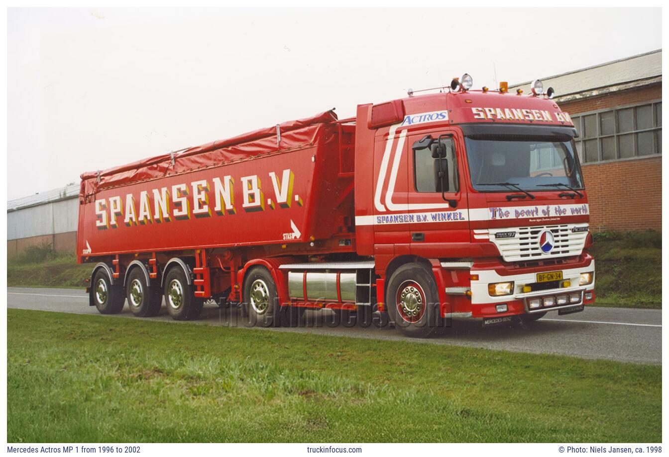 Mercedes Actros MP 1 from 1996 to 2002 Photo ca. 1998