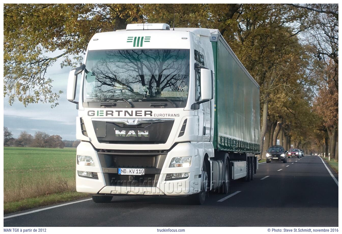 MAN TGX à partir de 2012 Photo novembre 2016