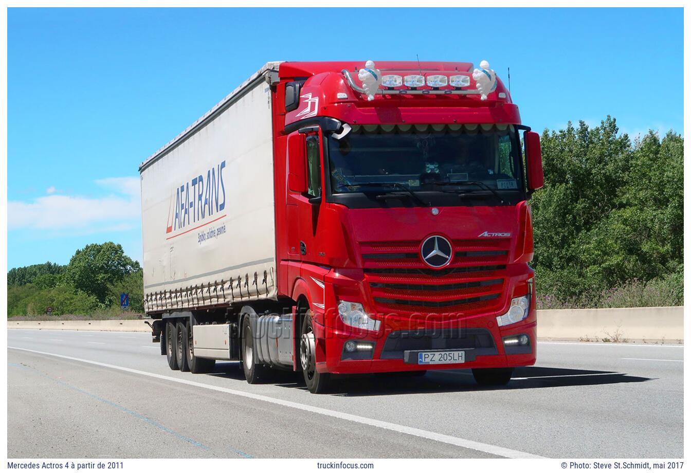 Mercedes Actros 4 à partir de 2011 Photo mai 2017
