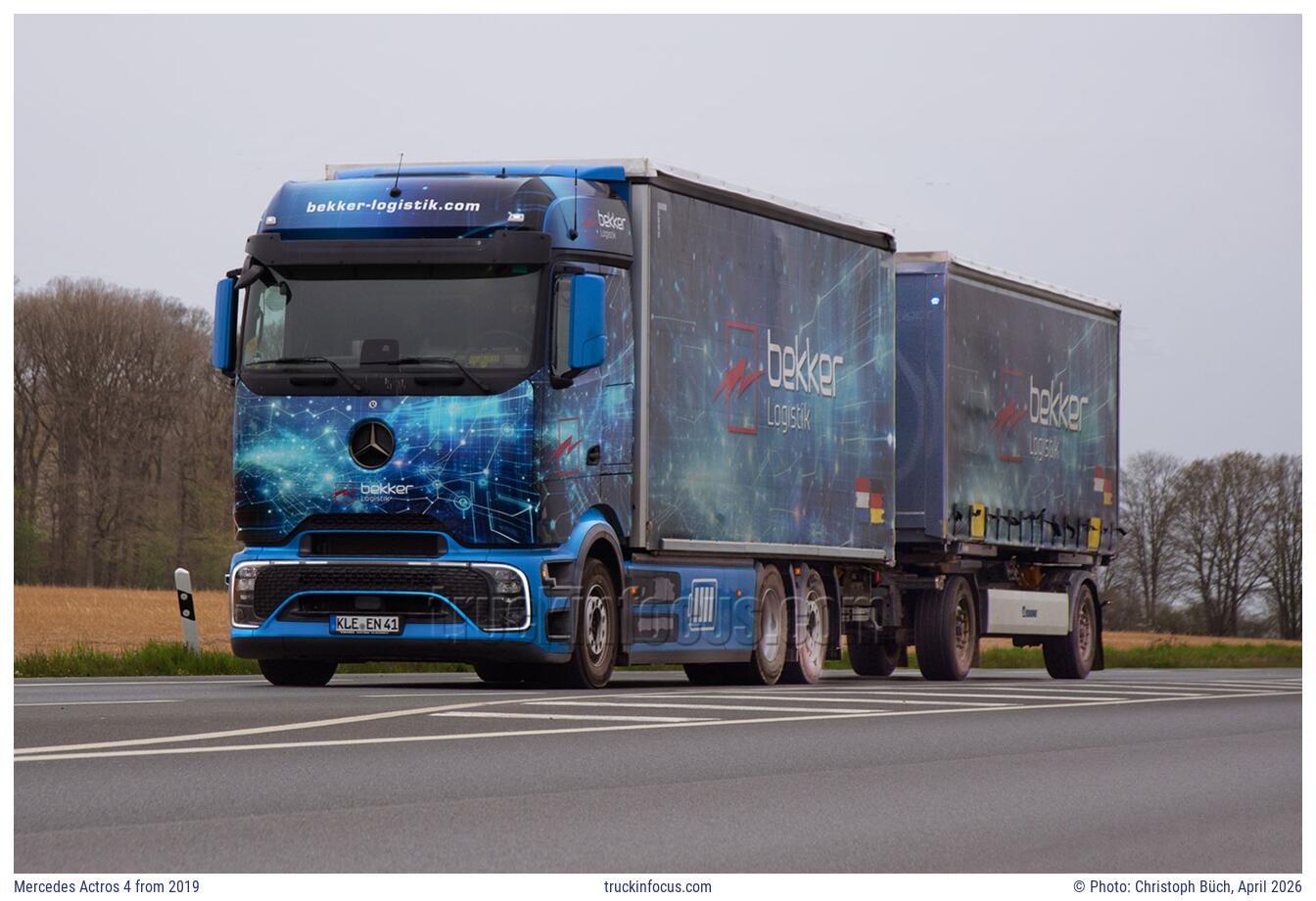 Mercedes Actros 4 from 2019 Photo April 2026