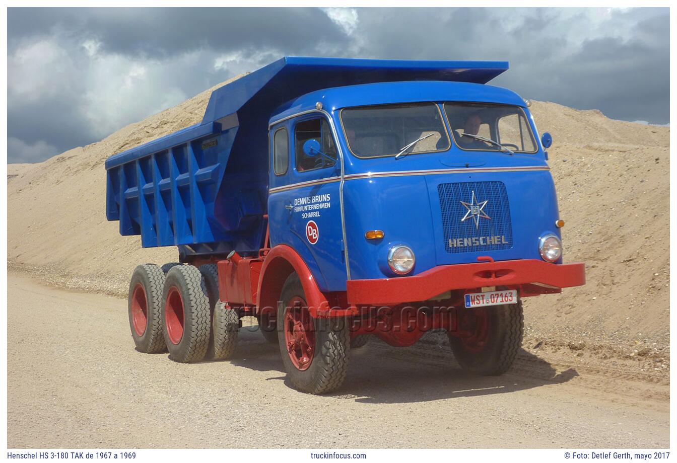 Henschel HS 3-180 TAK de 1967 a 1969 Foto mayo 2017