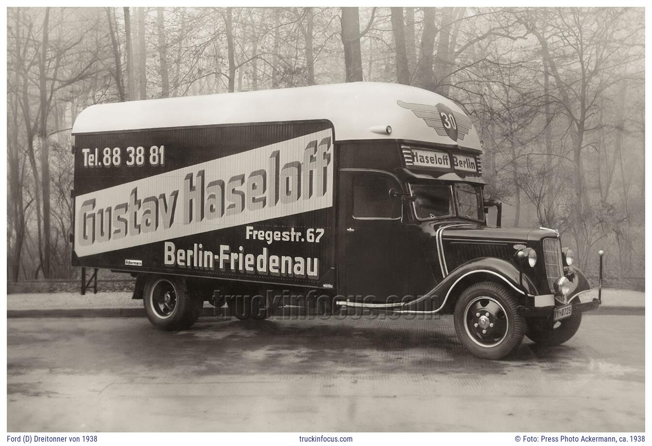 Ford (D) Dreitonner von 1938 Foto ca. 1938