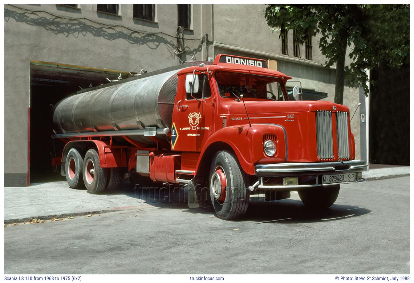 Scania LS 110 from 1968 to 1975 (6x2) Photo July 1988