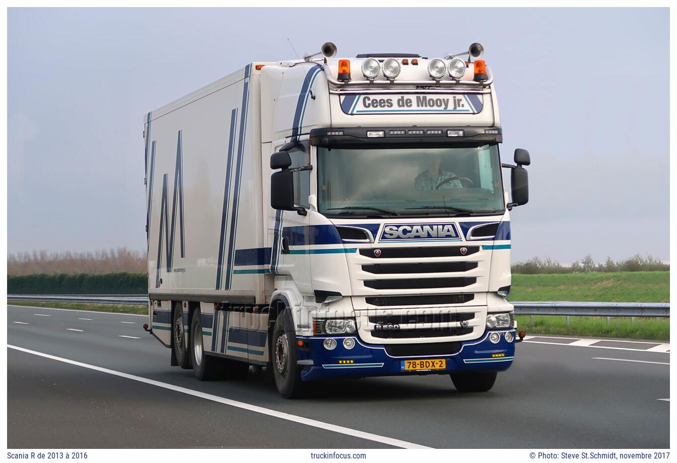 Scania R de 2013 à 2016 Photo novembre 2017