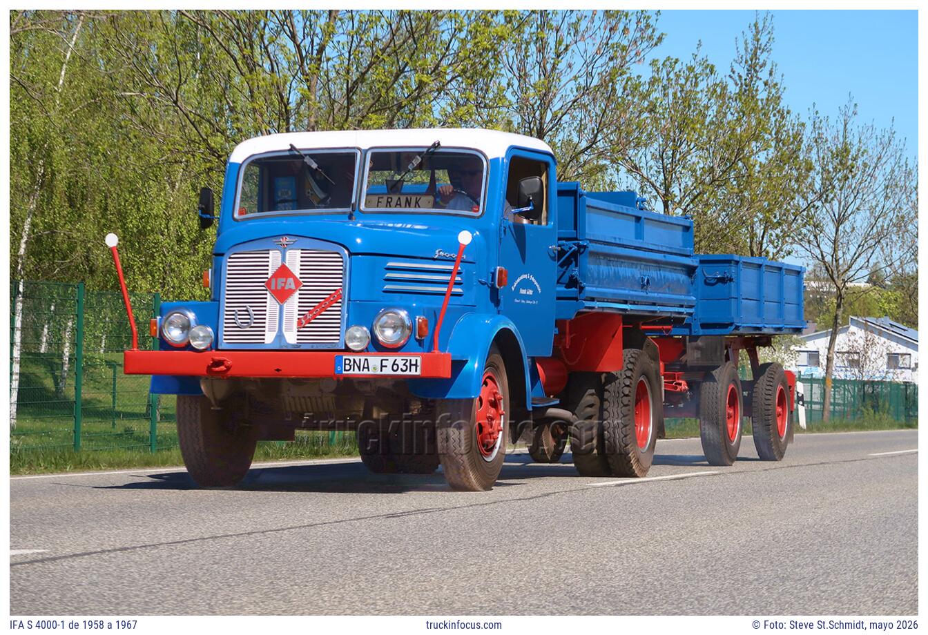IFA S 4000-1 de 1958 a 1967 Foto mayo 2026