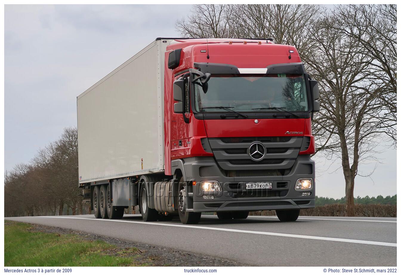 Mercedes Actros 3 à partir de 2009 Photo mars 2022