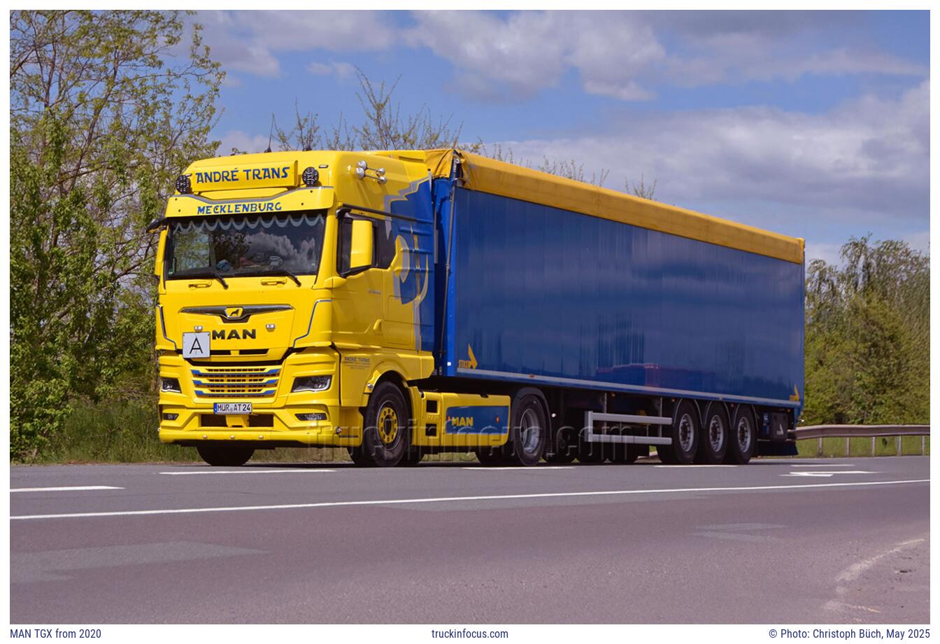 MAN TGX from 2020 Photo May 2025