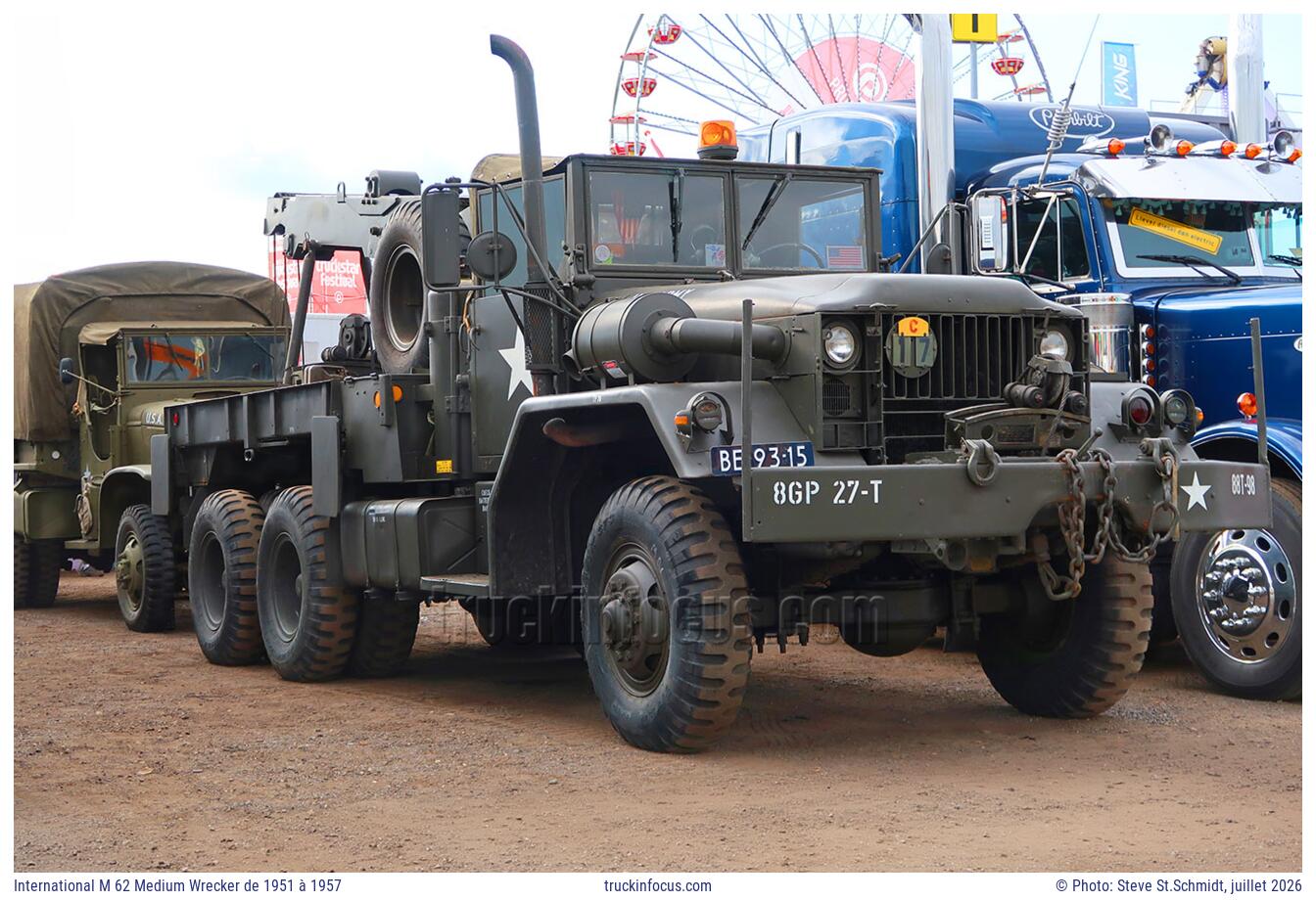 International M 62 Medium Wrecker de 1951 à 1957 Photo juillet 2026