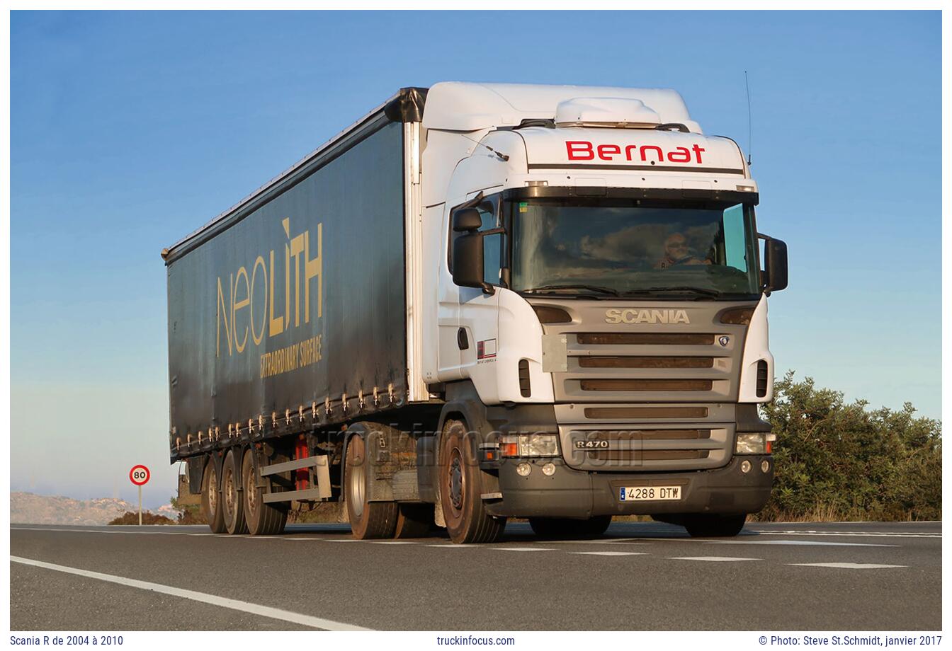 Scania R de 2004 à 2010 Photo janvier 2017