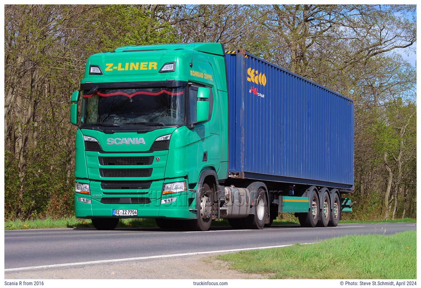 Scania R from 2016 Photo April 2024