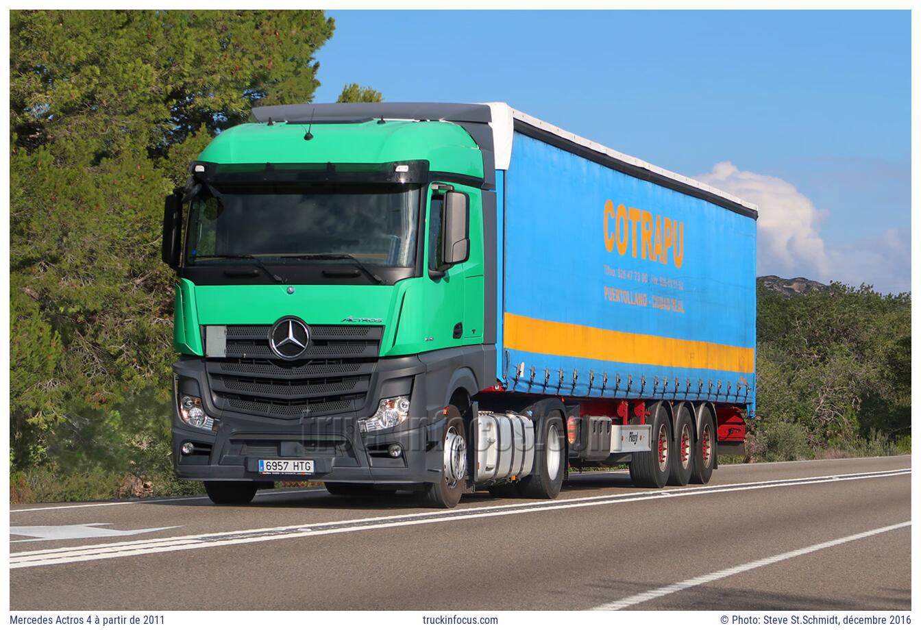 Mercedes Actros 4 à partir de 2011 Photo décembre 2016