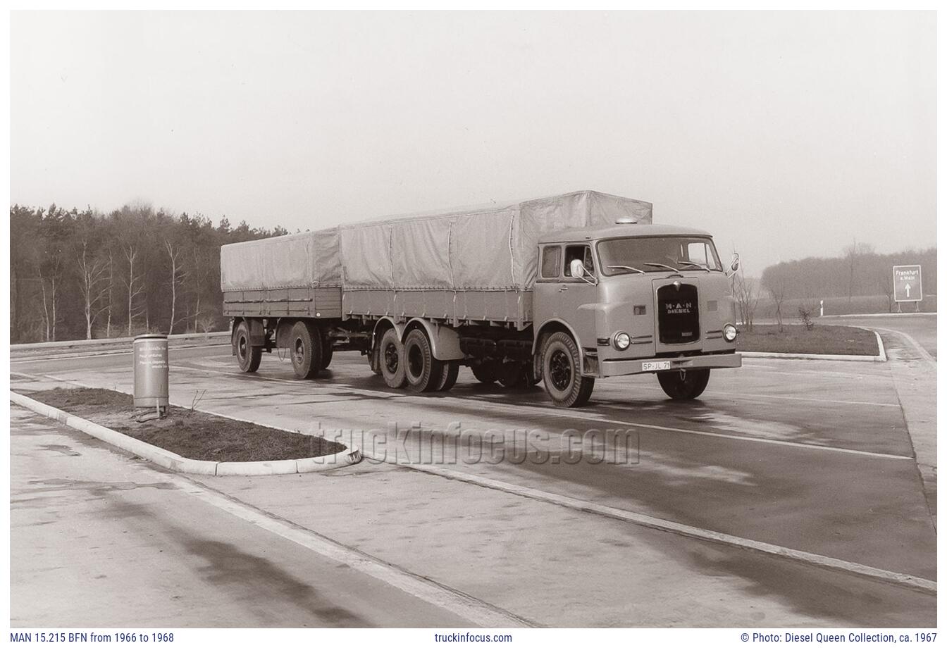 MAN 15.215 BFN from 1966 to 1968 Photo ca. 1967