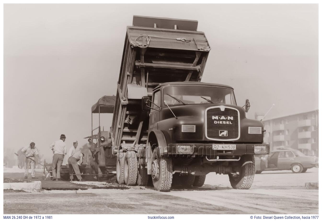 MAN 26.240 DH de 1972 a 1981 Foto hacia 1977