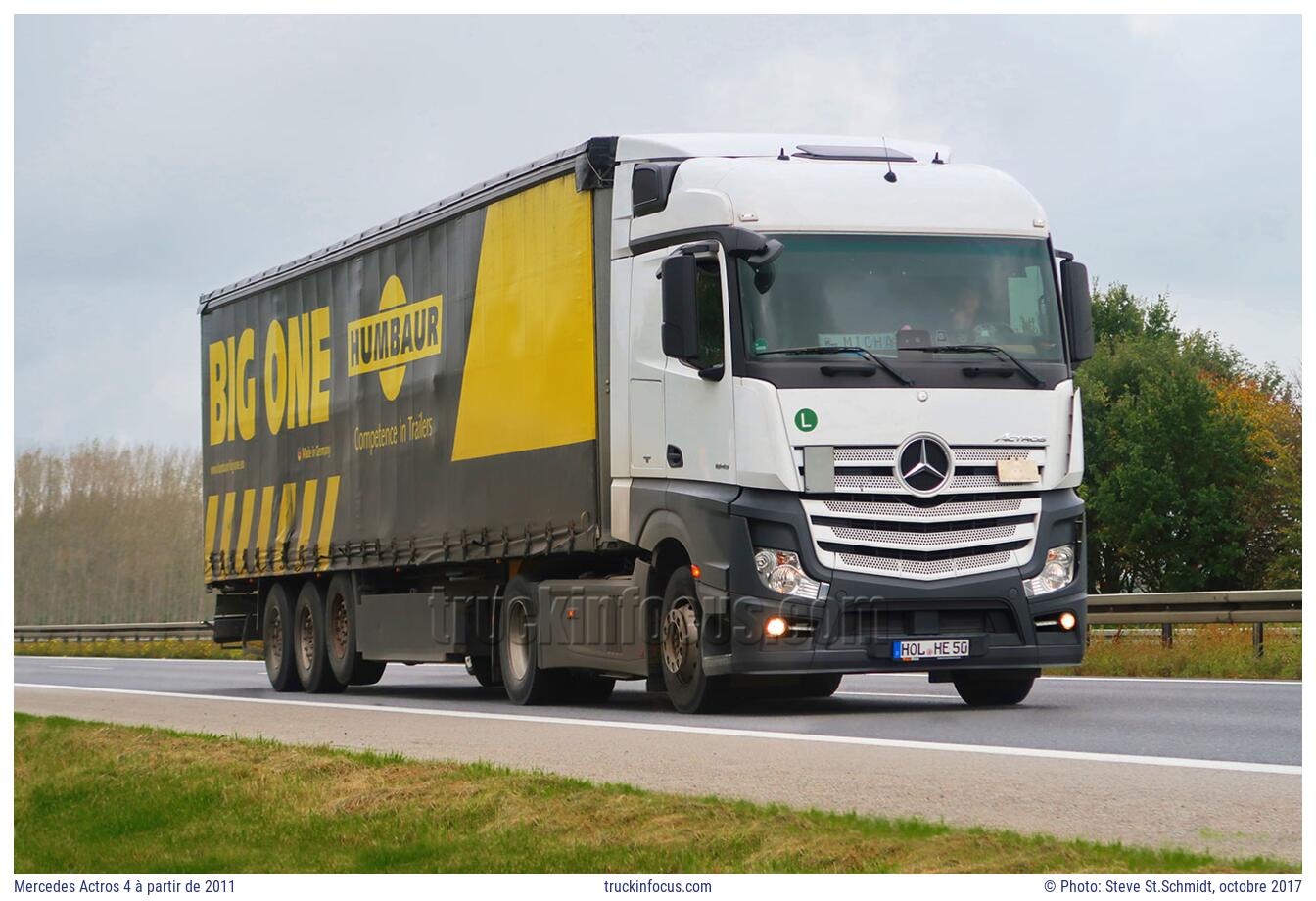 Mercedes Actros 4 à partir de 2011 Photo octobre 2017