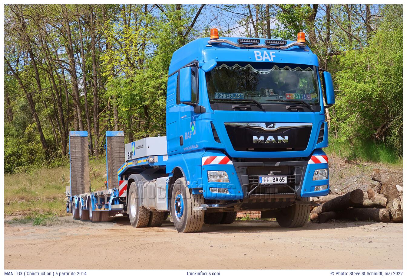 MAN TGX ( Construction ) à partir de 2014 Photo mai 2022
