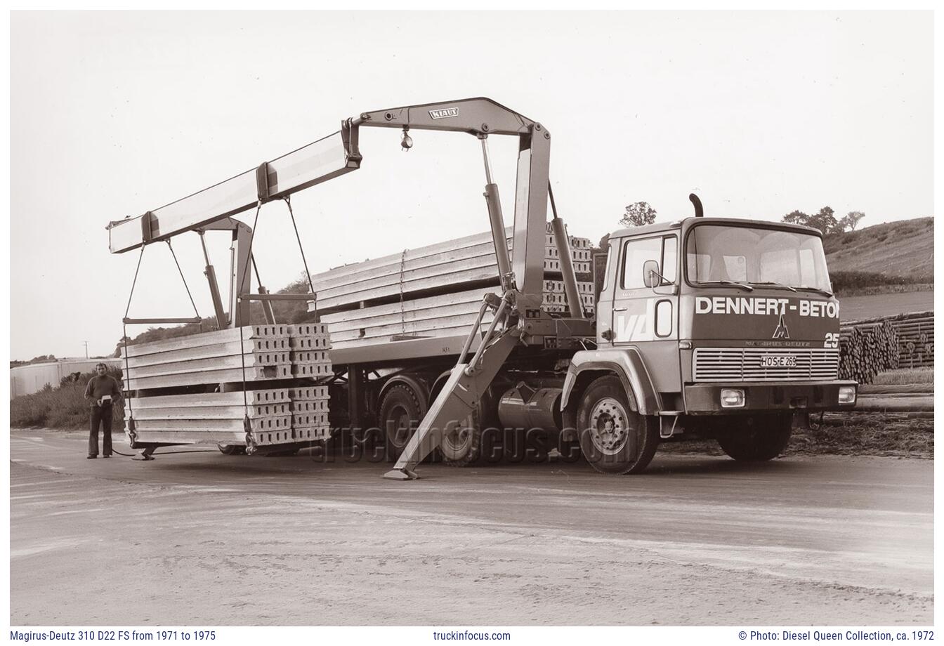 Magirus-Deutz 310 D22 FS from 1971 to 1975 Photo ca. 1972