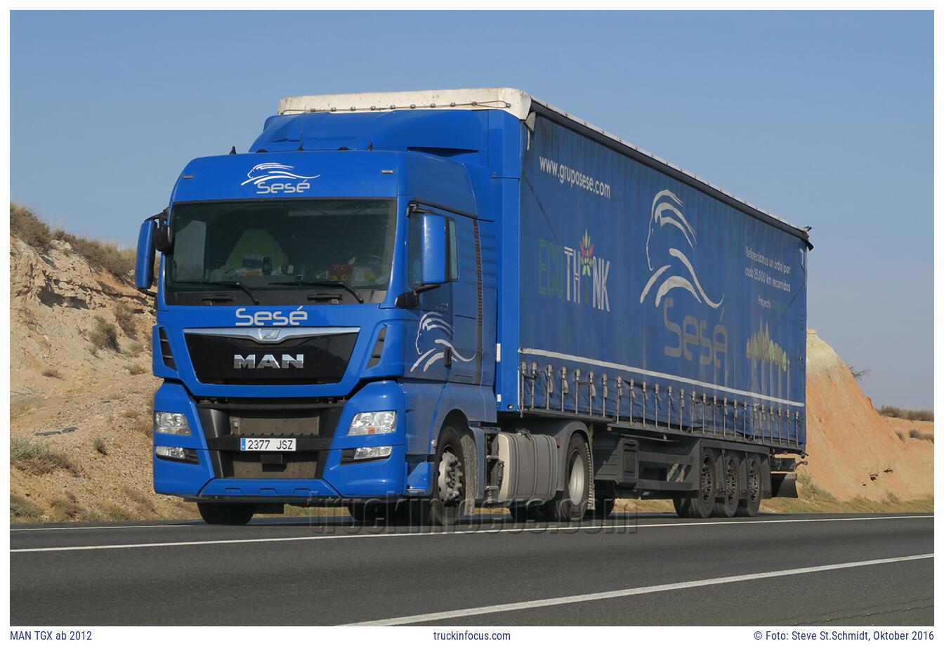 MAN TGX ab 2012 Foto Oktober 2016