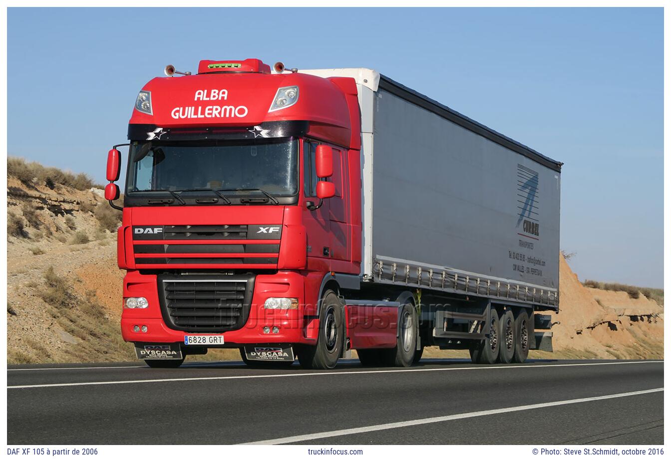 DAF XF 105 à partir de 2006 Photo octobre 2016