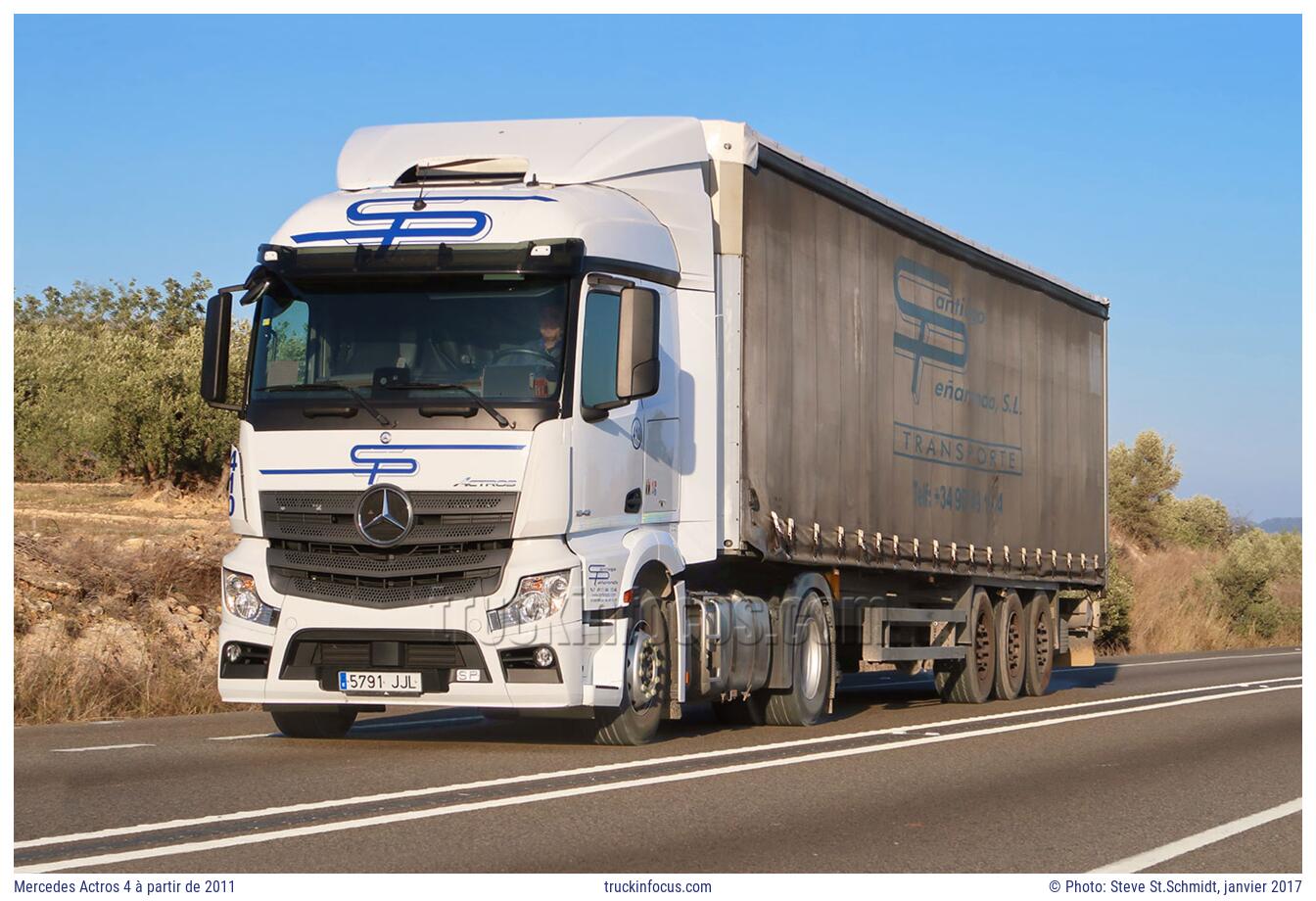 Mercedes Actros 4 à partir de 2011 Photo janvier 2017