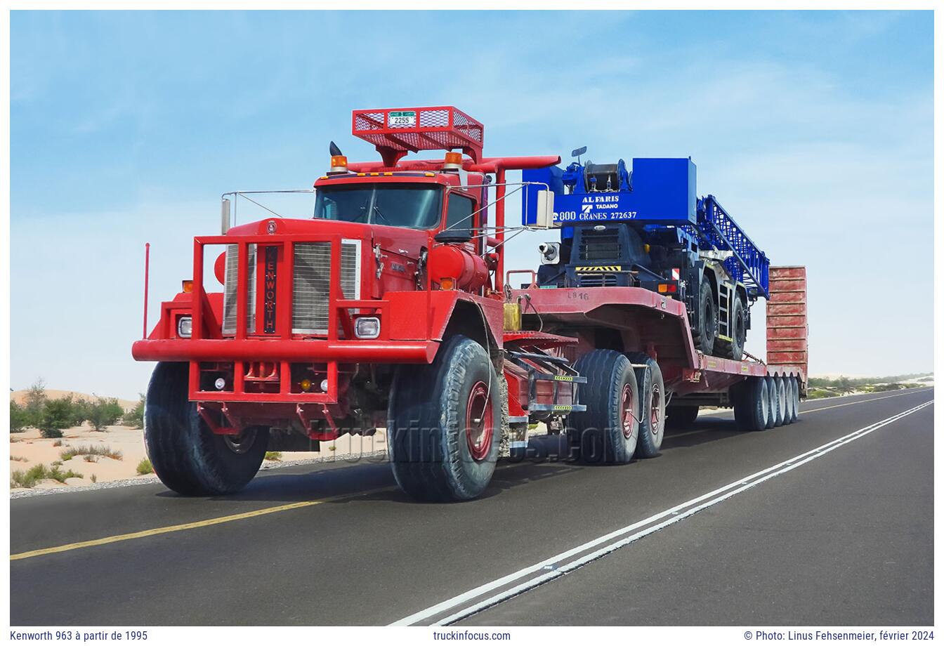 Kenworth 963 à partir de 1995 Photo février 2024