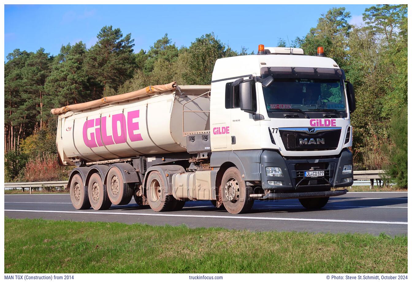 MAN TGX (Construction) from 2014 Photo October 2024
