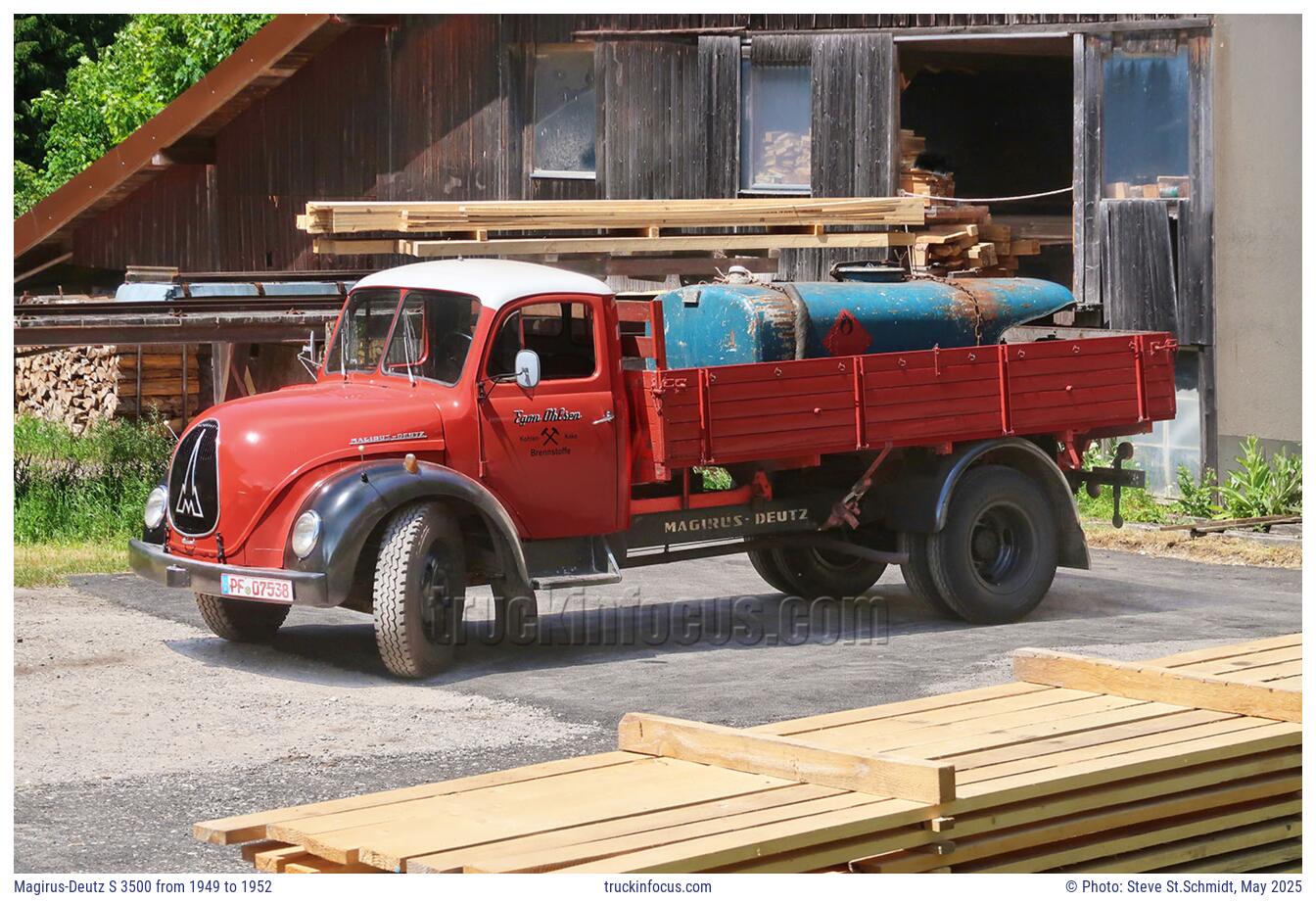 Magirus-Deutz S 3500 from 1949 to 1952 Photo May 2025