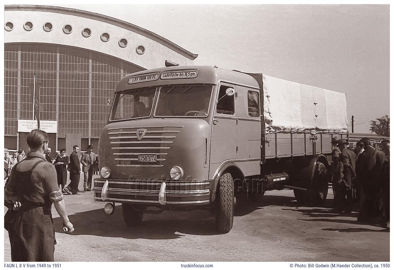 FAUN L 8 V from 1949 to 1951 Photo ca. 1950