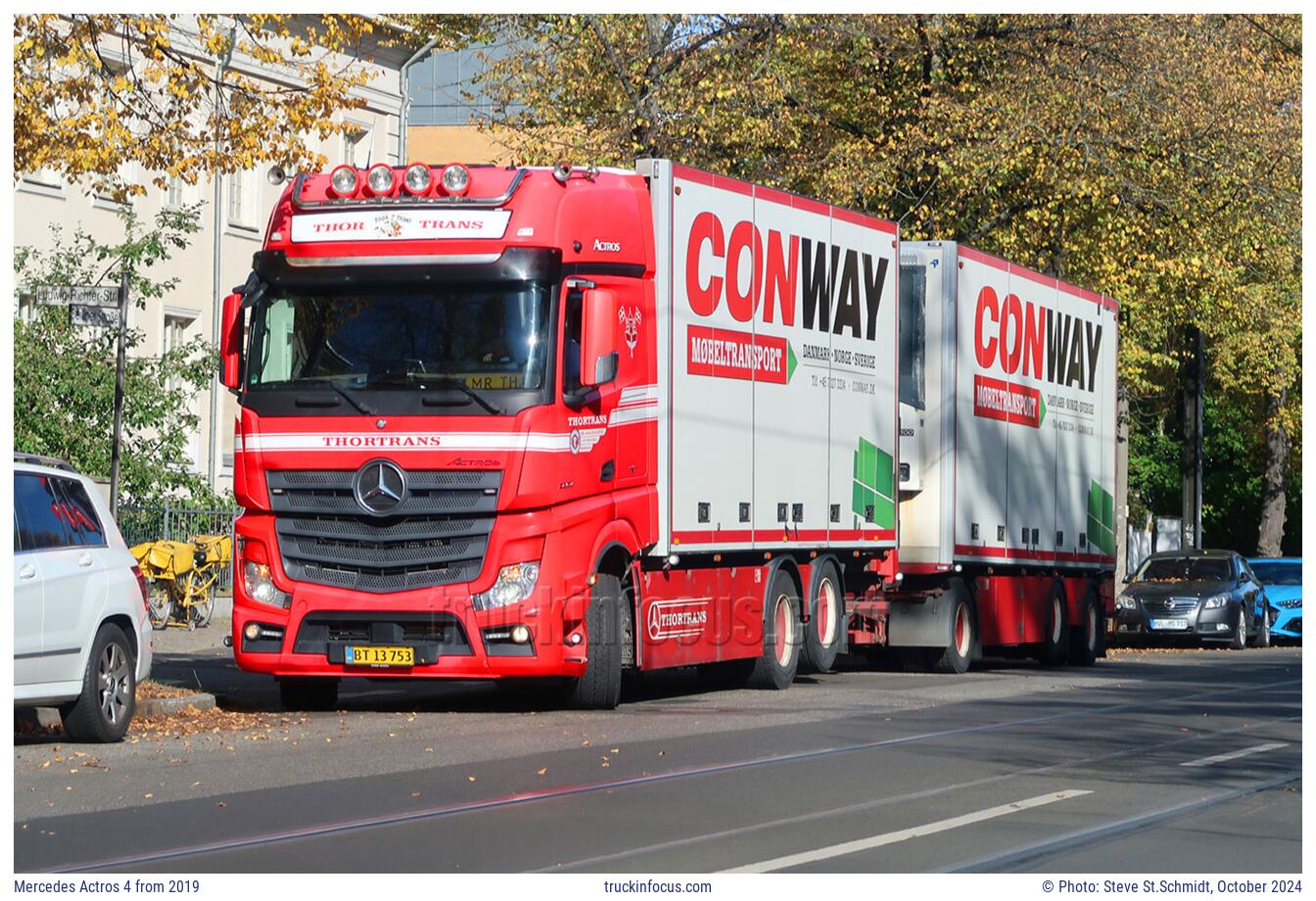 Mercedes Actros 4 from 2019 Photo October 2024