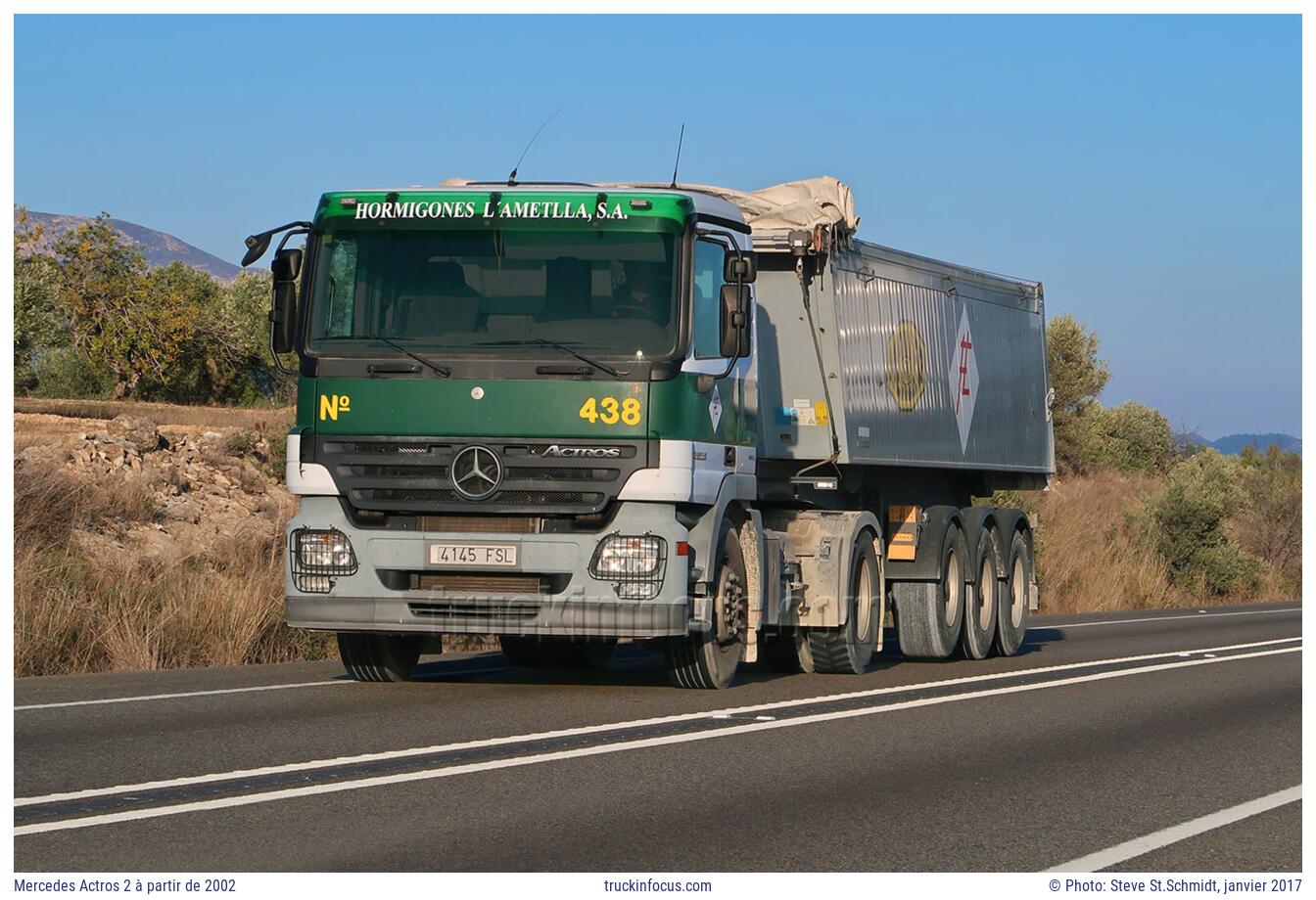 Mercedes Actros 2 à partir de 2002 Photo janvier 2017