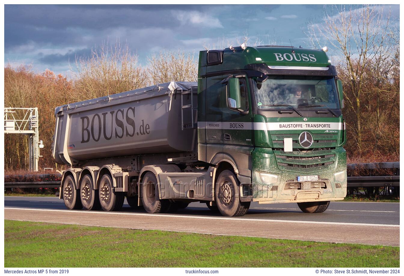 Mercedes Actros MP 5 from 2019 Photo November 2024