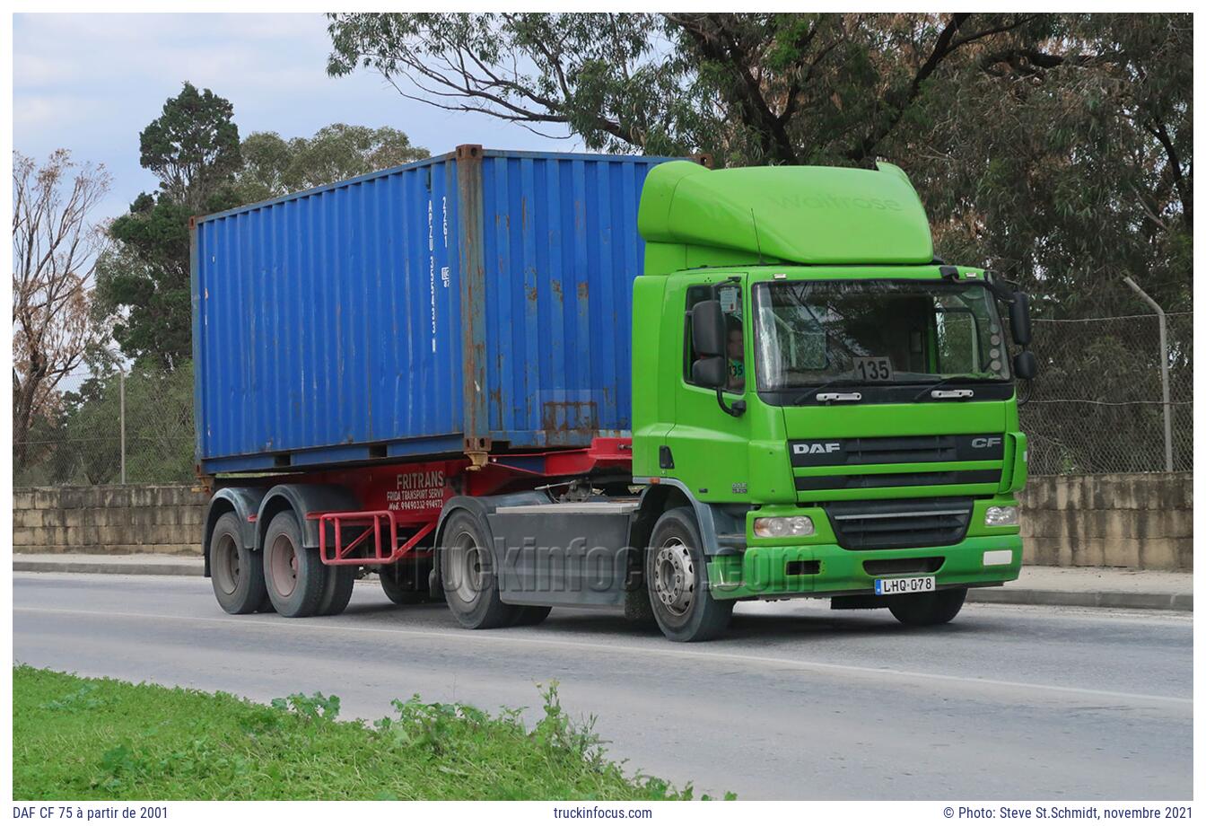 DAF CF 75 à partir de 2001 Photo novembre 2021