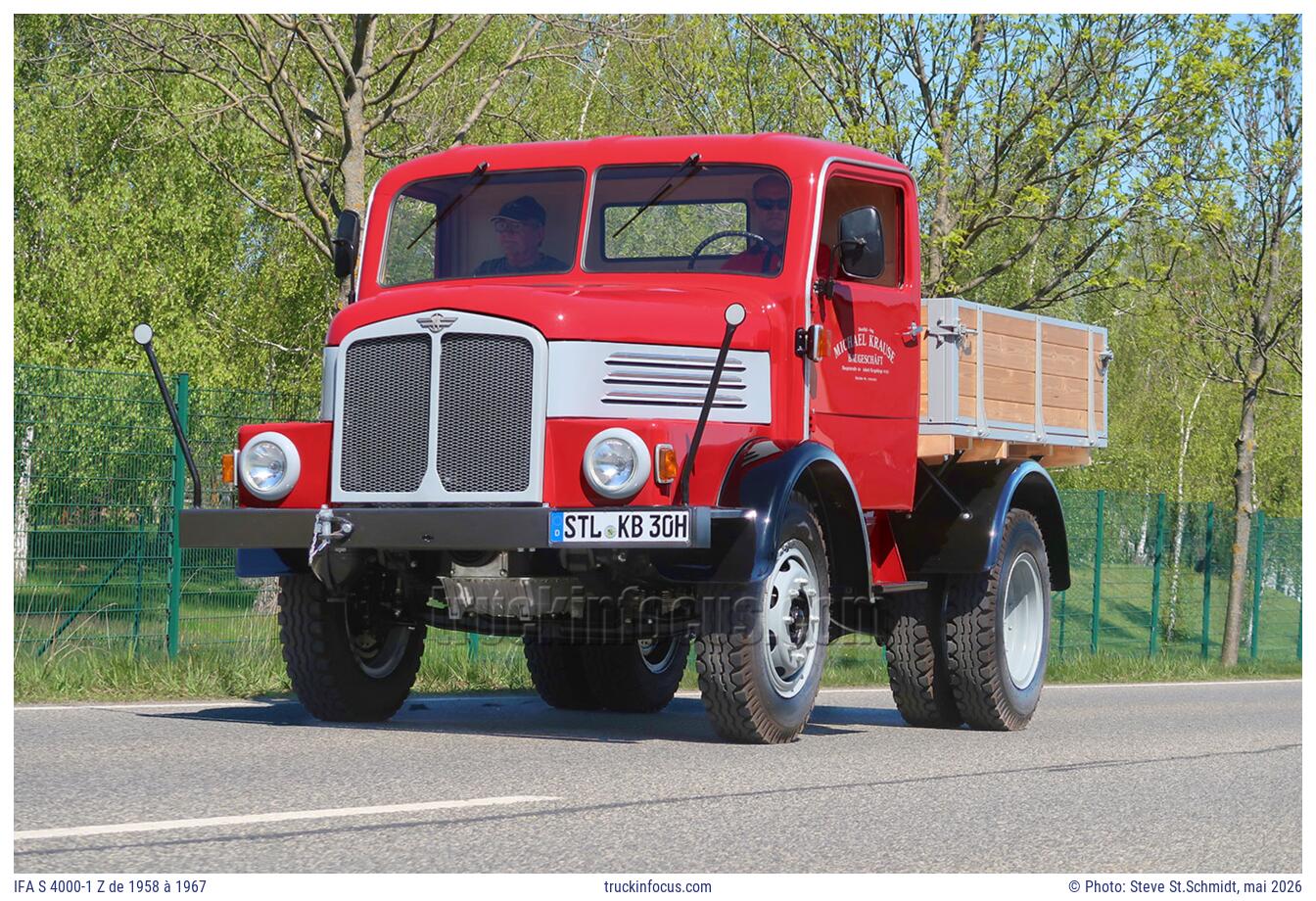 IFA S 4000-1 Z de 1958 à 1967 Photo mai 2026