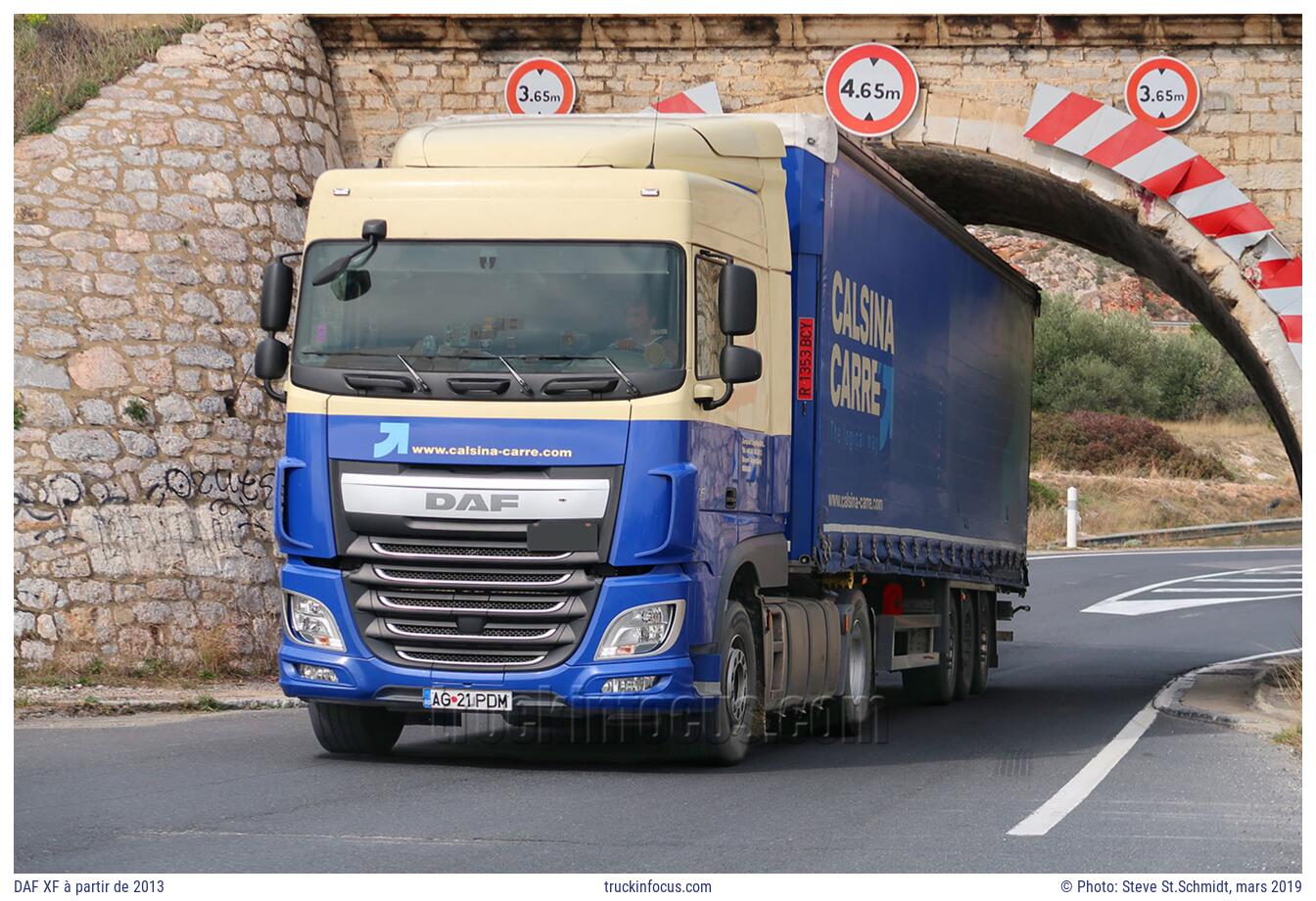 DAF XF à partir de 2013 Photo mars 2019