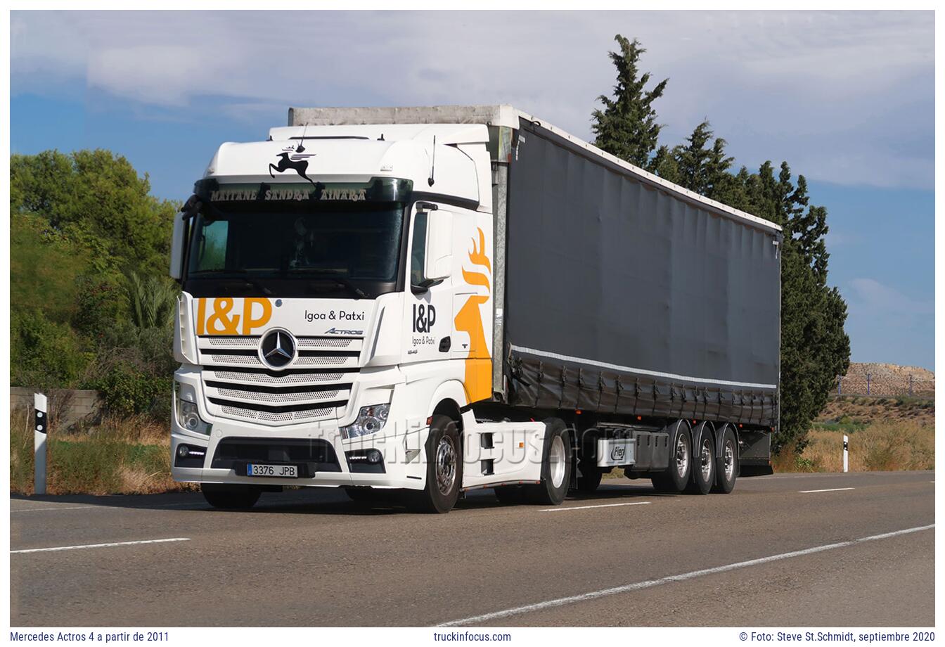 Mercedes Actros 4 a partir de 2011 Foto septiembre 2020