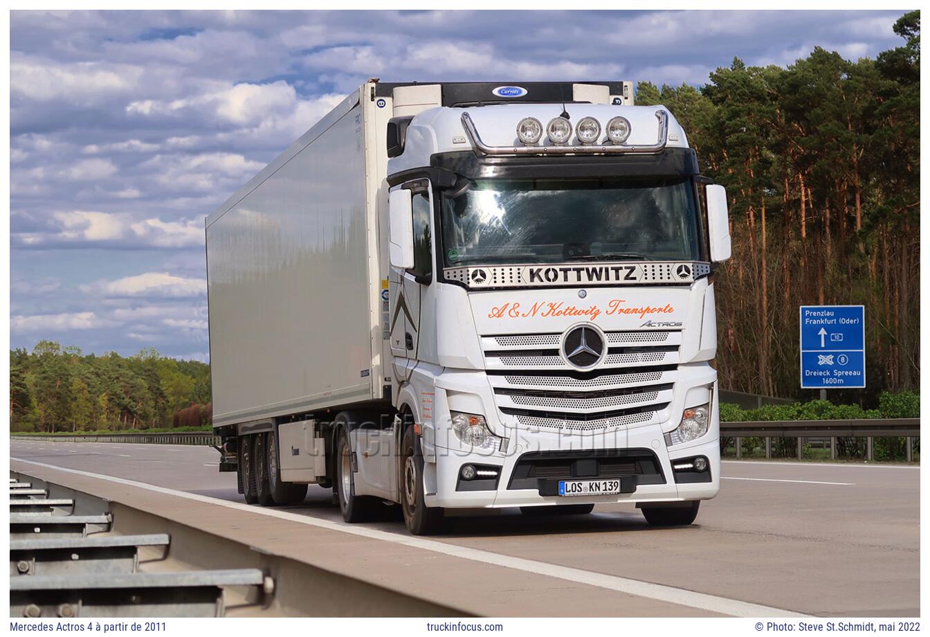 Mercedes Actros 4 à partir de 2011 Photo mai 2022