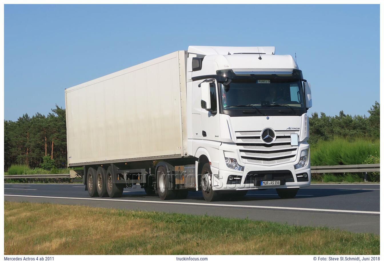 Mercedes Actros 4 ab 2011 Foto Juni 2018