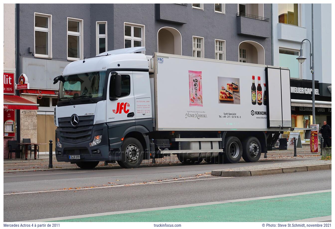 Mercedes Actros 4 à partir de 2011 Photo novembre 2021