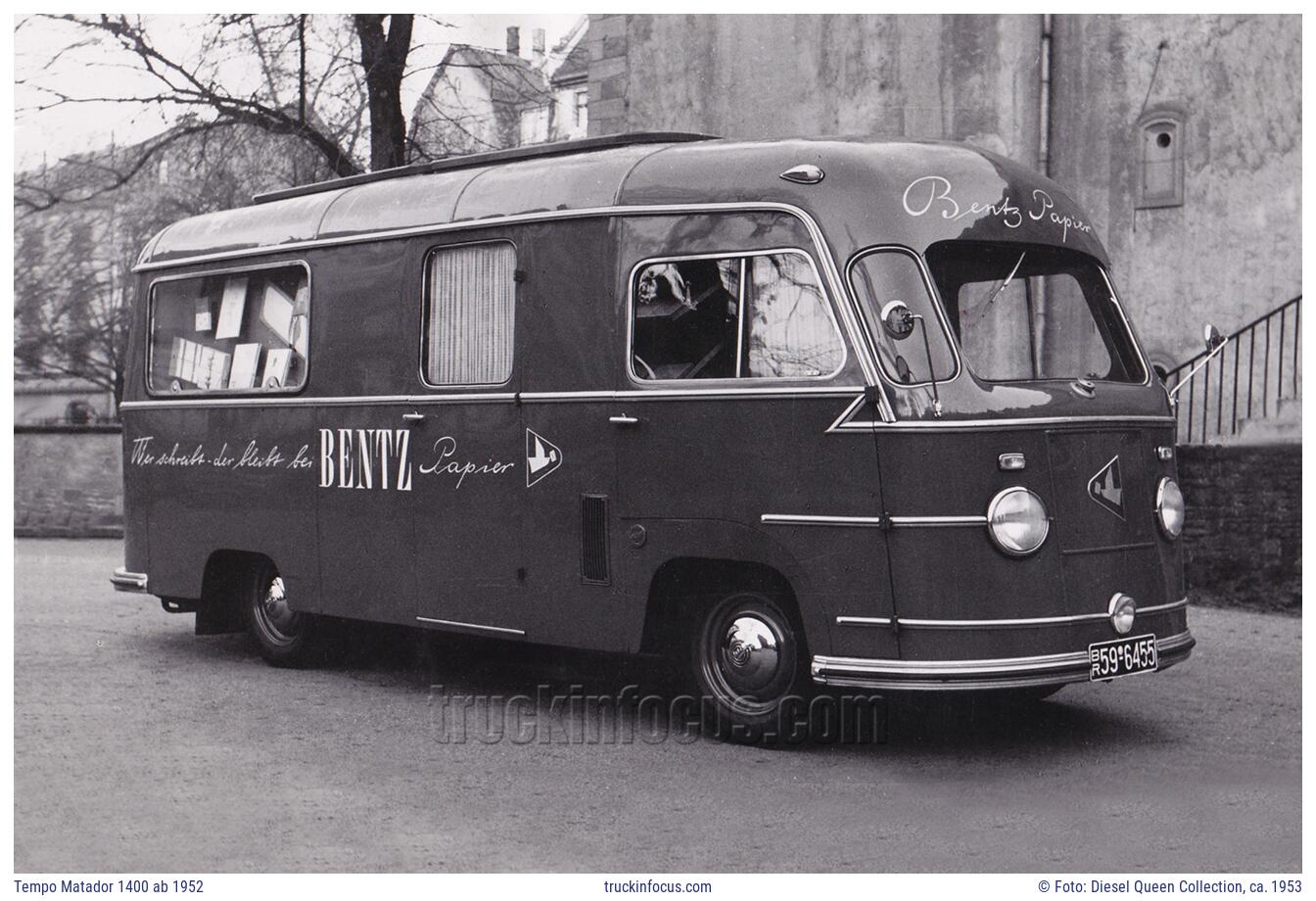 Tempo Matador 1400 ab 1952 Foto ca. 1953