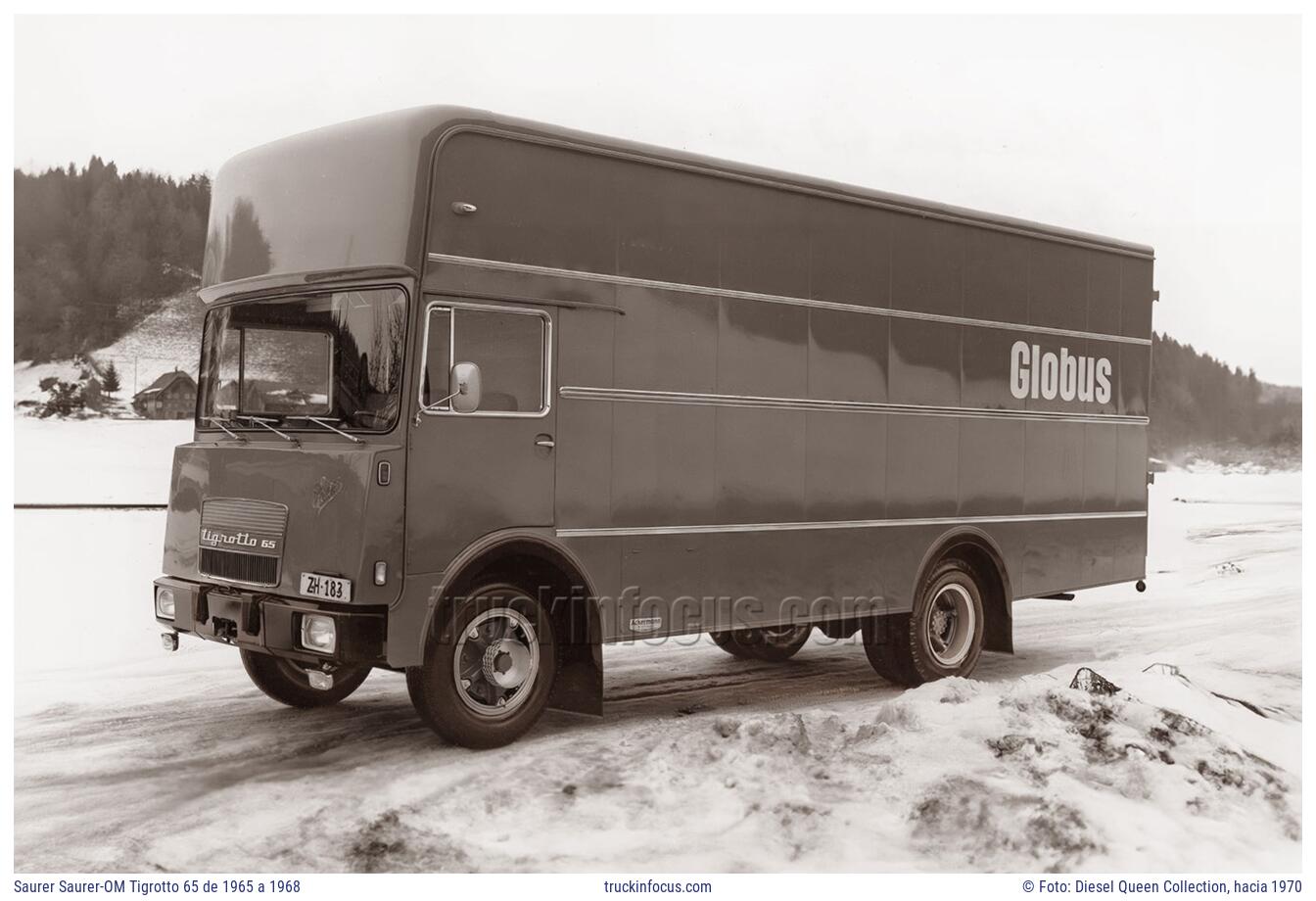 Saurer Saurer-OM Tigrotto 65 de 1965 a 1968 Foto hacia 1970